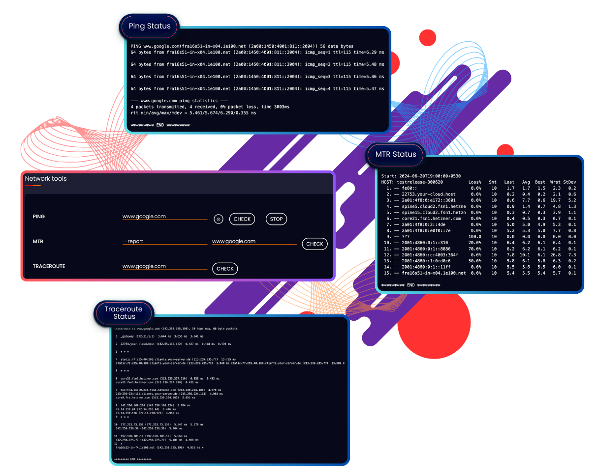 Network Tools in Livebox