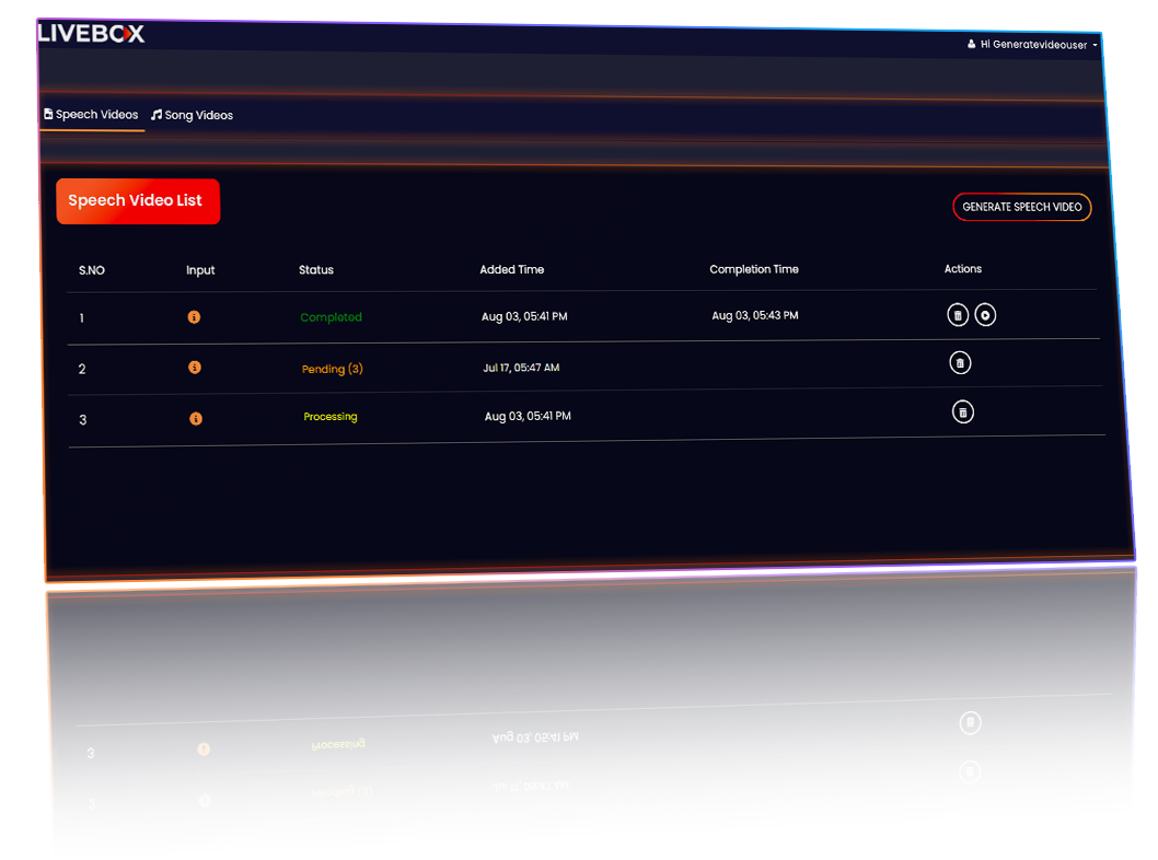 Real-time Status Updates