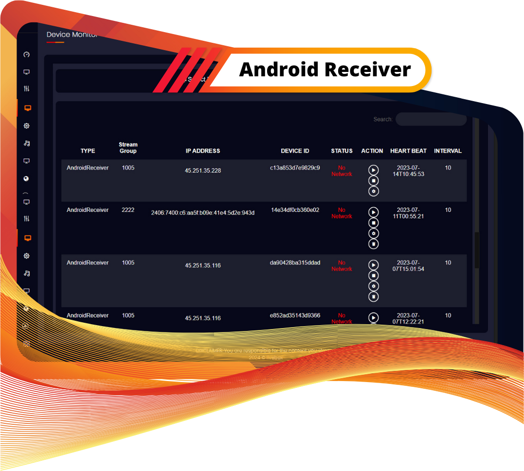 Android Receiver Feature