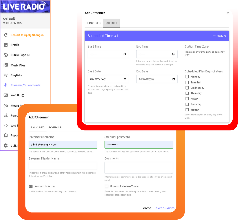 Livestreaming and Monitoring